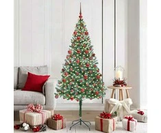 Dirbtinė Kalėdų eglutė su 300 LED Žalia 180 cm PVC ir plienas