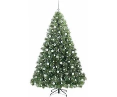 Dirbtinė Kalėdų eglutė su 300 LED Žalia 210 cm PE ir PVC