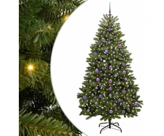 Dirbtinė Kalėdų eglutė su 300 LED Žalia 210 cm PVC ir metalas