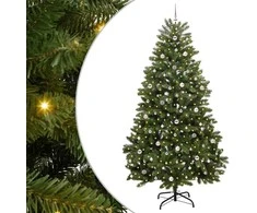 Dirbtinė Kalėdų eglutė su 300 LED Žalia 270 cm PVC ir metalas