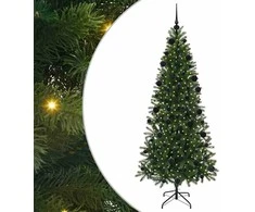 Dirbtinė Kalėdų eglutė su 300 LED Žalia 210 cm PE ir PVC