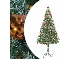 Dirbtinė Kalėdų eglutė su 300 LED Žalia 180 cm PVC ir plienas