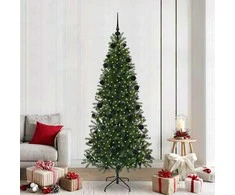 Dirbtinė Kalėdų eglutė su 300 LED Žalia 210 cm PE ir PVC
