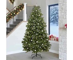 Dirbtinė Kalėdų eglutė su 300 LED Žalia 270 cm PVC ir metalas