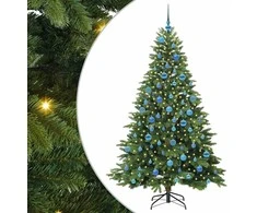 Dirbtinė Kalėdų eglutė su 300 LED Žalia 180 cm PE ir PVC