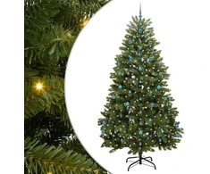 Dirbtinė Kalėdų eglutė su 300 LED Žalia 270 cm PVC ir metalas
