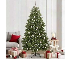 Dirbtinė Kalėdų eglutė su 300 LED Žalia 210 cm PVC ir metalas