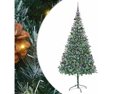 Dirbtinė Kalėdų eglutė su 300 LED Žalia 210 cm PVC ir plienas