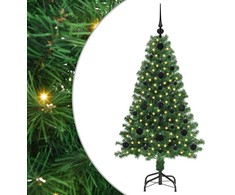 Dirbtinė Kalėdų eglutė Žalia 120 cm PVC ir Plienas ir Plastikas