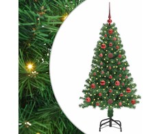 Dirbtinė Kalėdų eglutė Žalia 120 cm PVC ir Plienas ir Plastikas