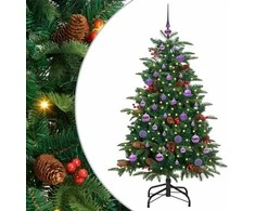Dirbtinė Kalėdų eglutė Žalia 150 cm PVC ir Metalas ir Plastikas