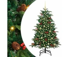 Dirbtinė Kalėdų eglutė Žalia 150 cm PVC ir Metalas ir Plastikas