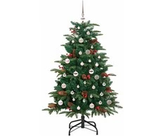 Dirbtinė Kalėdų eglutė Žalia 150 cm PVC ir Metalas ir Plastikas
