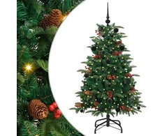 Dirbtinė Kalėdų eglutė Žalia 150 cm PVC ir Metalas ir Plastikas