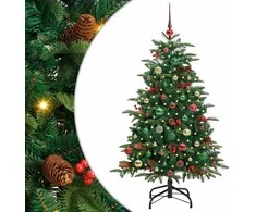 Dirbtinė Kalėdų eglutė Žalia 150 cm PVC ir Metalas ir Plastikas