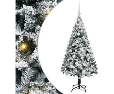 Dirbtinė Kalėdų eglutė Balta 150 cm PVC ir Plienas ir Plastikas