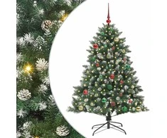 Dirbtinė Kalėdų eglutė Žalia 150 cm PVC, plastikas ir plienas