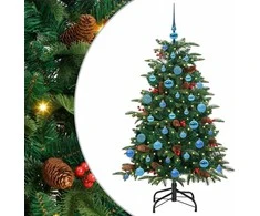Dirbtinė Kalėdų eglutė Žalia 150 cm PVC ir Metalas ir Plastikas