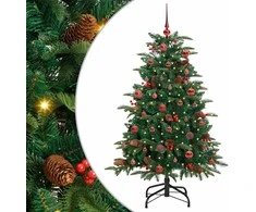 Dirbtinė Kalėdų eglutė Žalia 150 cm PVC ir Metalas ir Plastikas