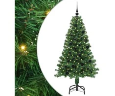 Dirbtinė Kalėdų eglutė Žalia 150 cm PVC ir Plienas ir Plastikas