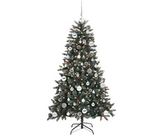 Dirbtinė Kalėdų eglutė Žalia 150 cm PVC, plastikas ir plienas