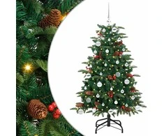 Dirbtinė Kalėdų eglutė Žalia 150 cm PVC ir Metalas ir Plastikas