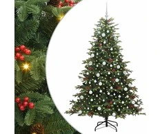 Dirbtinė Kalėdų eglutė Žalia 180 cm PVC ir Metalas ir Plastikas