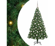 Dirbtinė Kalėdų eglutė Žalia 180 cm PVC ir Plienas ir Plastikas