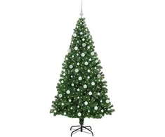 Dirbtinė Kalėdų eglutė Žalia 180 cm PVC ir Plienas ir Plastikas