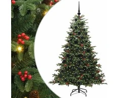 Dirbtinė Kalėdų eglutė Žalia 180 cm PVC ir Metalas ir Plastikas