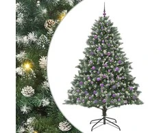 Dirbtinė Kalėdų eglutė Žalia 210 cm PVC, plastikas ir plienas