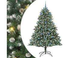Dirbtinė Kalėdų eglutė Žalia 210 cm PVC, plastikas ir plienas
