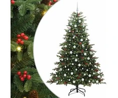 Dirbtinė Kalėdų eglutė Žalia 210 cm PVC ir Metalas ir Plastikas