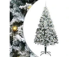 Dirbtinė Kalėdų eglutė Balta 240 cm PVC ir Plienas ir Plastikas