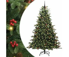 Dirbtinė Kalėdų eglutė Žalia 240 cm PVC ir Metalas ir Plastikas