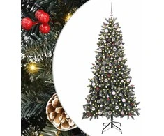 Dirbtinė Kalėdų eglutė Žalia 240 cm PVC, plastikas ir plienas