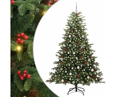 Dirbtinė Kalėdų eglutė Žalia 240 cm PVC ir Metalas ir Plastikas