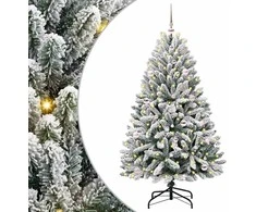 Dirbtinė Kalėdų eglutė Žalia ir balta 150 cm PVC ir metalas