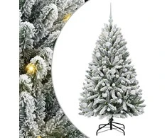 Dirbtinė Kalėdų eglutė Žalia ir balta 150 cm PVC ir metalas