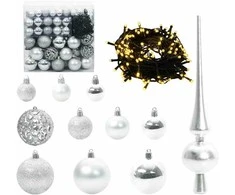 Dirbtinė Kalėdų eglutė Žalia ir balta 180 cm PVC ir metalas