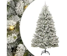 Dirbtinė Kalėdų eglutė Žalia ir balta 300 cm PVC ir metalas