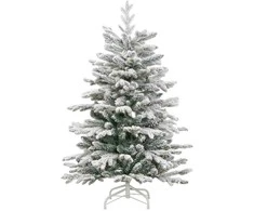 Dirbtinė Sulankstoma Kalėdų Eglutė Balta 120 cm PE ir PVC