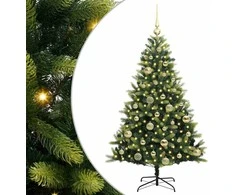 Dirbtinė sulankstoma Kalėdų eglutė su 150 LED lemputių 120 cm