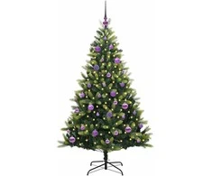 Dirbtinė sulankstoma Kalėdų eglutė su 150 LED lemputių 150 cm
