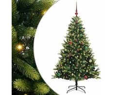 Dirbtinė sulankstoma Kalėdų eglutė su 150 LED lemputių 150 cm
