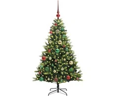 Dirbtinė sulankstoma Kalėdų eglutė su 150 LED lemputių 120 cm