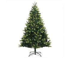 Dirbtinė sulankstoma Kalėdų eglutė su 150 LED lemputių 150 cm