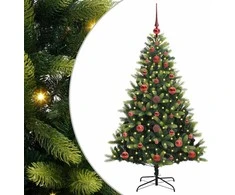 Dirbtinė sulankstoma Kalėdų eglutė su 150 LED lemputių 120 cm