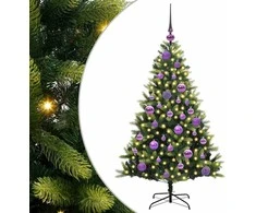 Dirbtinė sulankstoma Kalėdų eglutė su 150 LED lemputių 120 cm