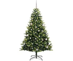 Dirbtinė sulankstoma Kalėdų eglutė su 150 LED lemputių 150 cm